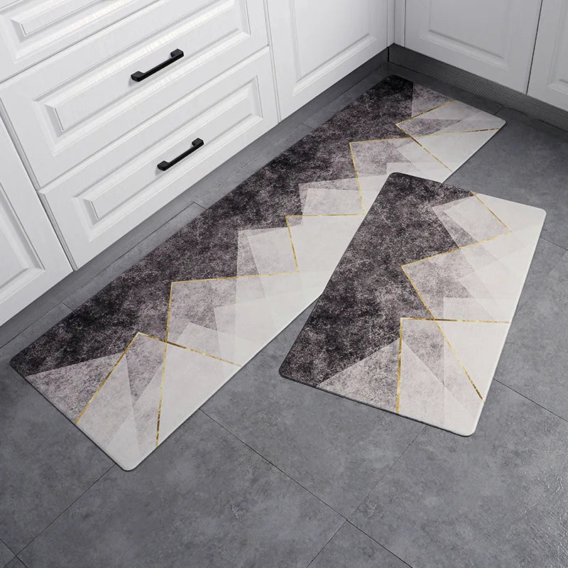Kitchen Carpet Door Mat Waterproof and Oil-proof PVC Carpet Non-slip Floor Mat Carpets for Living Room