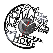 Load image into Gallery viewer, Kitchen Record Wall Clock Decorative Arabic Numeral Artwork Kitchen Heat Home