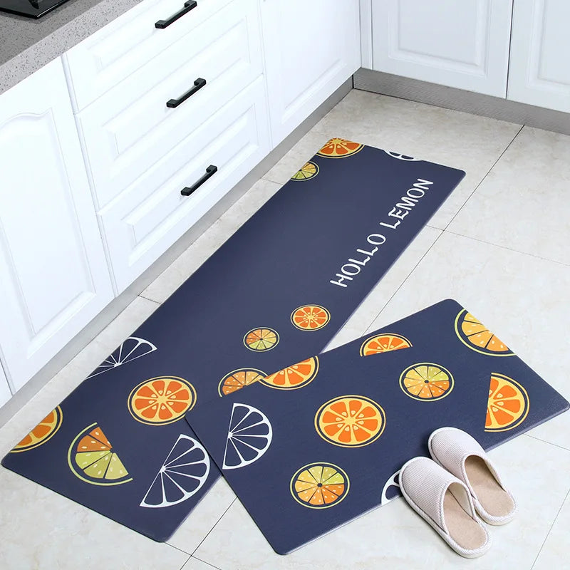 Kitchen Carpet Door Mat Waterproof and Oil-proof PVC Carpet Non-slip Floor Mat Carpets for Living Room