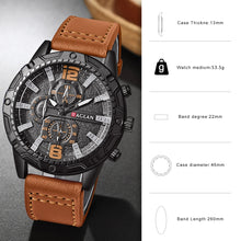 Load image into Gallery viewer, Top Brand Watch For Men Fashion Watches Leather Strap Clock Man Wristwatch Gift Relogio Masculino Reloj Hombres