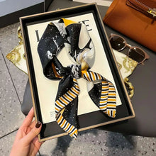 Load image into Gallery viewer, 2025 NEW Hijab Head Girl Luxury Silk Square Plaid Scarf Women Satin Neck Hair Tie Band Soft Work Neckerchife