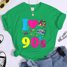 Load image into Gallery viewer, Women&#39;s Fashion 90&#39;s T-Shirt Summer Casual Classic 90&#39;s Shirt Loose Women&#39;s T-Shirt Tops