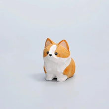 Load image into Gallery viewer, Handcrafted wood carving Home decorations decoraciones para el hogar desk accessories room decor Handmade Corgi Statue room