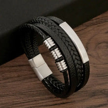 Load image into Gallery viewer, Classic Men&#39;s Leather Bracelet New Style Hand-woven Multi-layer Combination Accessory Fashion Man Jewelry Wholesale Dropshipping