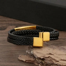 Load image into Gallery viewer, Classic Men&#39;s Leather Bracelet New Style Hand-woven Multi-layer Combination Accessory Fashion Man Jewelry Wholesale Dropshipping