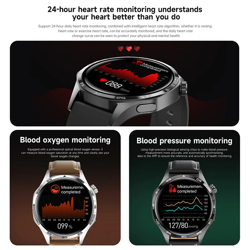 Smart Watch 5 Pro GPS NFC Smartwatch Men 360*360 AMOLED Screen Heart Rate Monitor Bluetooth Call IP67 Waterproof Men Smartwatch