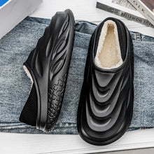 Load image into Gallery viewer, Slippers for Men Add Velvet Heel Covering Non-Slip Wear-resistant Waterproof Couple Women Home Shoes Shoes for Men Warm New