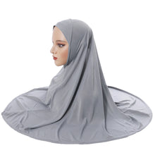 Load image into Gallery viewer, Women&#39;s hijab headscarf Arab head cover double layer round edge headscarf bottom cap high elastic scarf