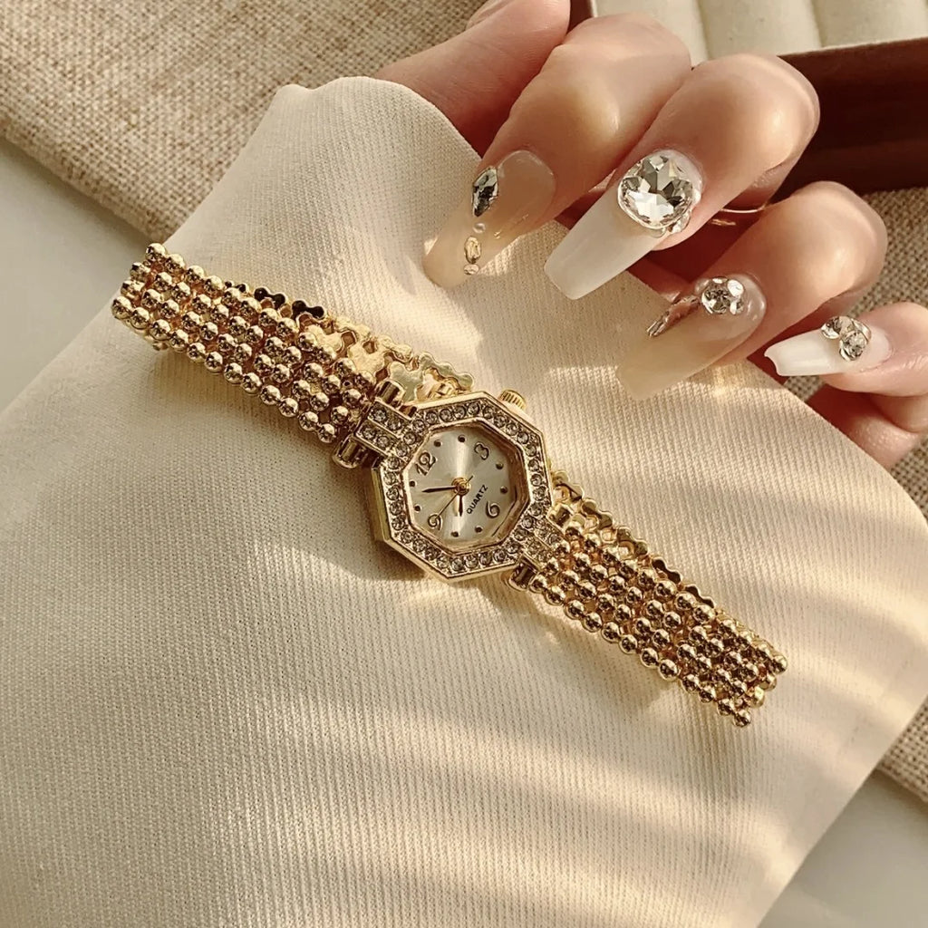 Women Watches Top Brand Luxury Wristwatches Ladies Fashion Gold  Bracelet Watch Female Elegant Clock Women montre femme
