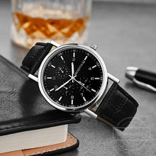 Load image into Gallery viewer, Men Watches Business Wrist Watch Luxury Leather Strap Analog Watches Quartz Wristwatches Clock Men Women Casual Simple Watch
