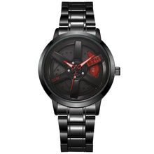 Load image into Gallery viewer, Fashion Rotating Wheels Style Men Watch Top Brand Race Car Design Steel Strap Quartz Watches For Man Gifts