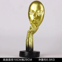 Load image into Gallery viewer, Home Decoration Accessories Modern Office Livingroom Desk Ornament Decor Art Sculpture Resin Mask Handicrafts Polyresin Statue