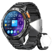 Load image into Gallery viewer, For Android ios New AMOLED Smart Watch Men with Flashlight Sports Waterproof Fitness Tracker Bluetooth Call Smartwatch Man+Box