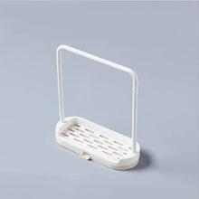 Load image into Gallery viewer, Kitchen Solid Color Simple Storage Rack Towel Sponge Drain Racks Rag Dishcloth Hanging Rack Soap Holder Sink Desktop Organizer