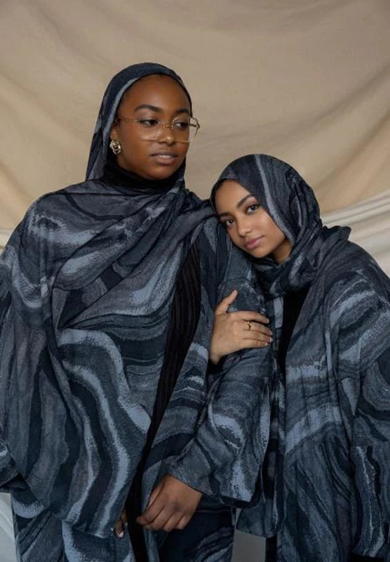 1Pcs Fashion Watercolor Print Hijab Islam Ramadan Women Bohemian Soft Muslim Hijabs Foulard Femme Shawl Wrap Scarf Headscarf