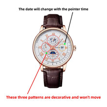 Load image into Gallery viewer, 2024 Men Watch Fashion Top Luxury Sport Men&#39;s Wristwatch Waterproof Luminous Leather Date Quartz Watches Man clock