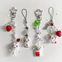 Load image into Gallery viewer, Handmade Toro and Kuro beaded Matching Keychain women fashion women fashion