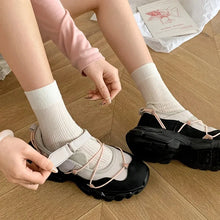 Load image into Gallery viewer, Women&#39;s Shoes Platform Female Footwear Shallow Mouth All-Match White Sneakers 2025 New Dress Casual Summer Rome