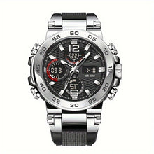 Load image into Gallery viewer, New Watches For Men Waterproof Clock Alarm Reloj Hombre LCD Dual Display Wristwatch Quartz Sports Mens Watch