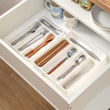Load image into Gallery viewer, 4/5 Grid Kitchen Cabinets Chopsticks And Tableware Storage Box Knife Fork Spoon Divider Organizer Knife Fork Drawer Storage