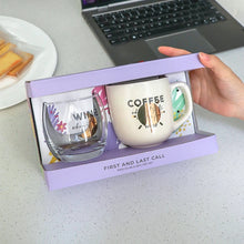 Load image into Gallery viewer, First Call &amp; Last Call Gifts Sets Novelty Products Trends Cute Wine Glass &amp; Coffee Mugs Ceramic Creative Set Items for Gifting