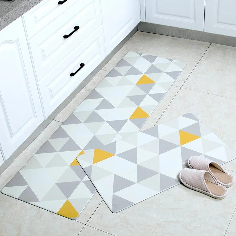 Kitchen Carpet Door Mat Waterproof and Oil-proof PVC Carpet Non-slip Floor Mat Carpets for Living Room