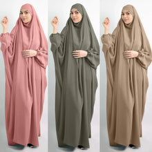 Load image into Gallery viewer, Eid Hooded Muslim Women Hijab Dress Prayer Garment Full Cover Ramadan Gown Islamic Clothes Niqab