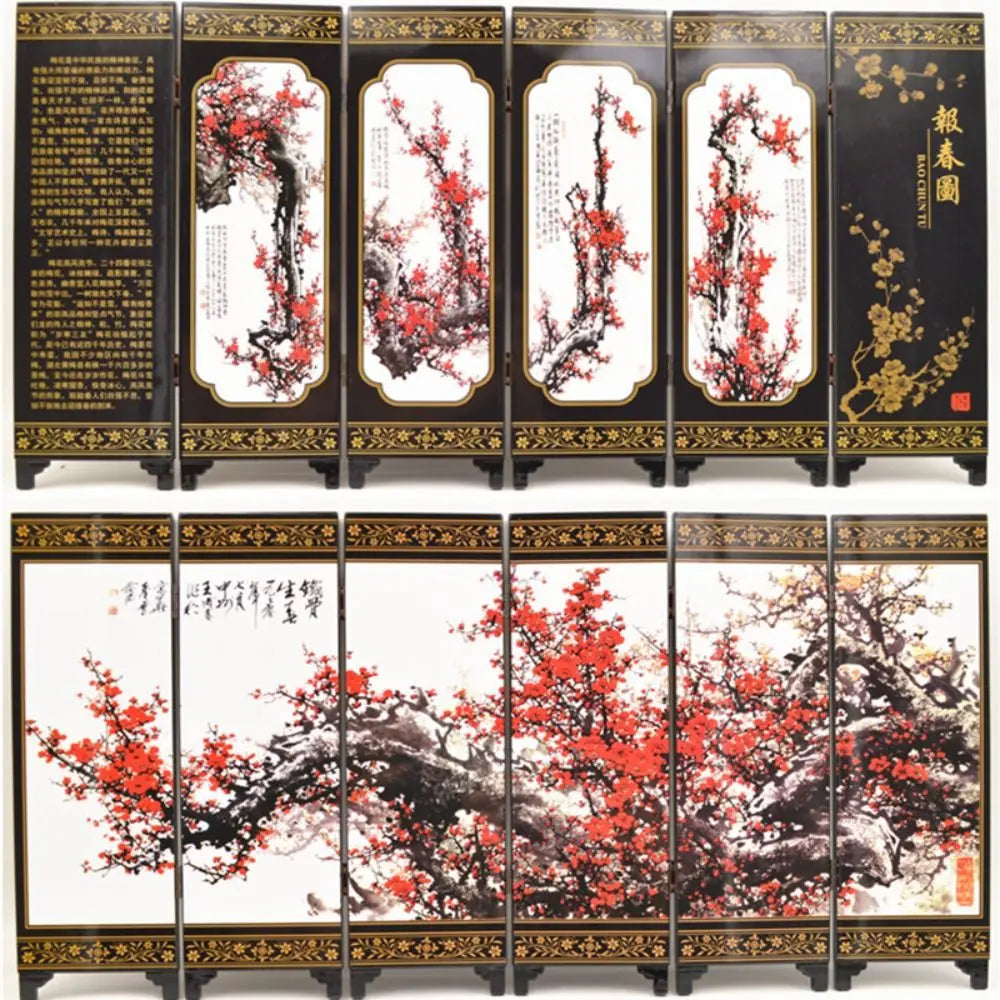 Abroad Gifts Home Decor Tradition Feature Business Gifts Screen Ornaments Antique Lacquerware Room Dividers Chinese Mural
