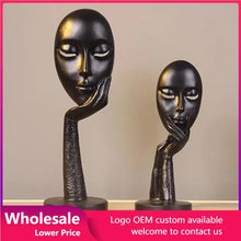 Load image into Gallery viewer, Home Decoration Accessories Modern Office Livingroom Desk Ornament Decor Art Sculpture Resin Mask Handicrafts Polyresin Statue