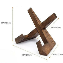 Load image into Gallery viewer, Wooden Kitchen Countertop Recipe Holder Simple Desktop Ornament Cookbook Stand Holder Home Table Decor Book Reading Rest