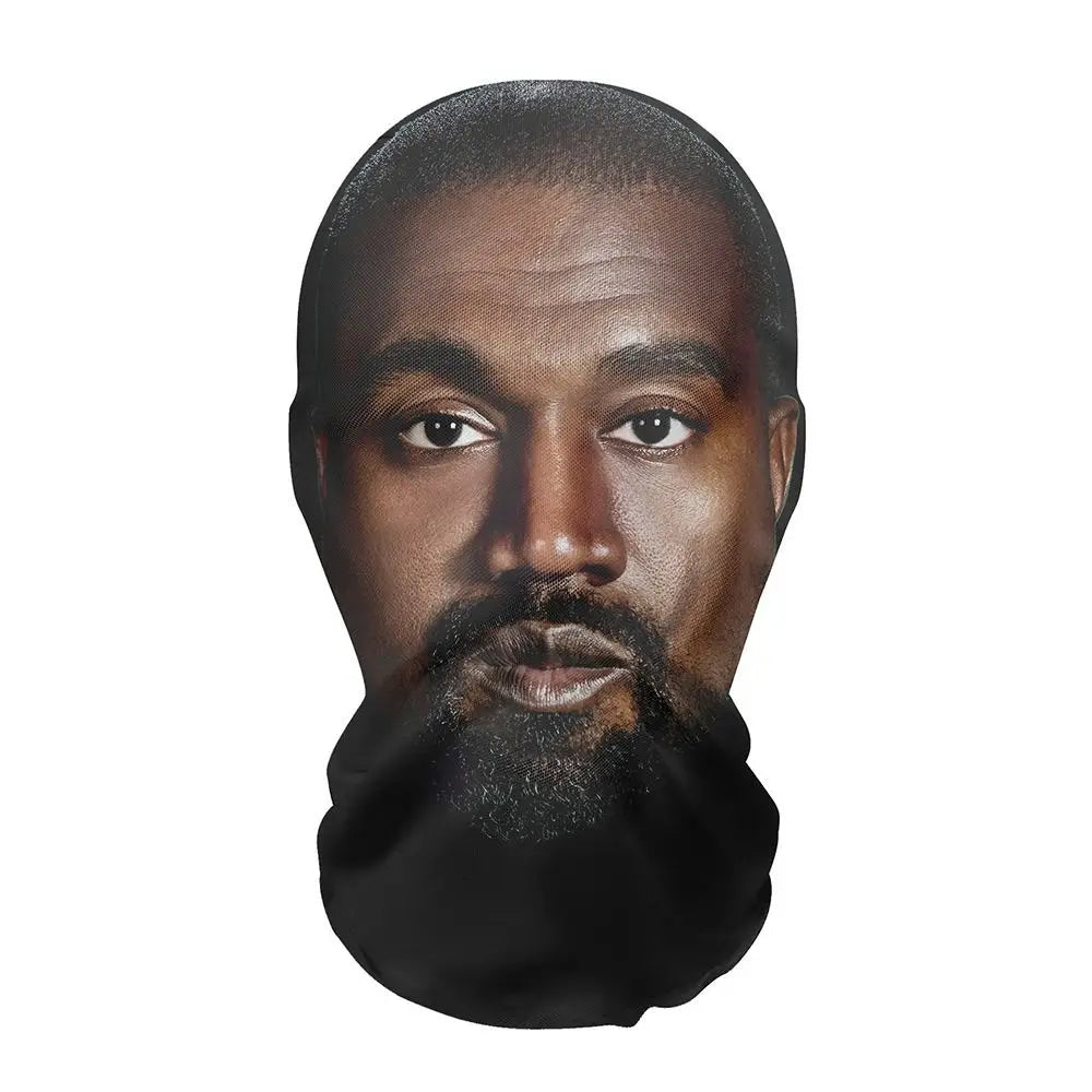 Practical Seamless Face Mask Funny Celebrity Face 3D Mask Sunscreen Ice Silk Head Mask Motorcycle Riding Full Face Wind Cap