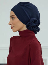 Load image into Gallery viewer, Islamic Hat Hijabs For Woman Trendy Flower Headscarf Undercap Bonnet Women Muslim Turban Hat Ladies Head Wrap Bandana Skullcap