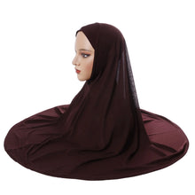 Load image into Gallery viewer, Women&#39;s hijab headscarf Arab head cover double layer round edge headscarf bottom cap high elastic scarf