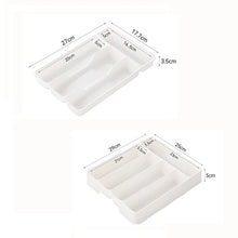 Load image into Gallery viewer, 4/5 Grid Kitchen Cabinets Chopsticks And Tableware Storage Box Knife Fork Spoon Divider Organizer Knife Fork Drawer Storage