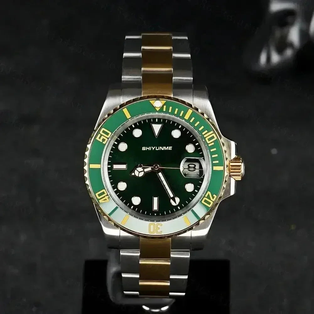 WATCH1 Store  Men's 904L Automatic Mechanical Watch Stainless Steel Bracelet Ceramic Waterproof Sapphire Glass