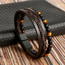 Load image into Gallery viewer, Classic Men&#39;s Leather Bracelet New Style Hand-woven Multi-layer Combination Accessory Fashion Man Jewelry Wholesale Dropshipping
