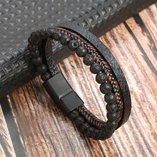 Load image into Gallery viewer, Classic Men&#39;s Leather Bracelet New Style Hand-woven Multi-layer Combination Accessory Fashion Man Jewelry Wholesale Dropshipping