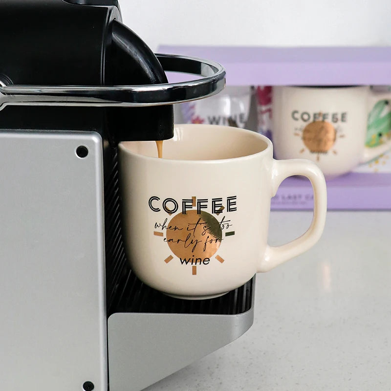 First Call & Last Call Gifts Sets Novelty Products Trends Cute Wine Glass & Coffee Mugs Ceramic Creative Set Items for Gifting