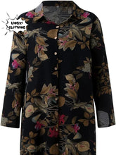 Load image into Gallery viewer, Fashion Summer Dresses 2024 New Women&#39;s Printed Elegant Robe Flip Collar Single Breasted Elegant Commuter Long Dress