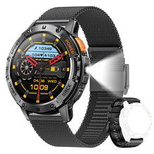 Load image into Gallery viewer, For Android ios New AMOLED Smart Watch Men with Flashlight Sports Waterproof Fitness Tracker Bluetooth Call Smartwatch Man+Box