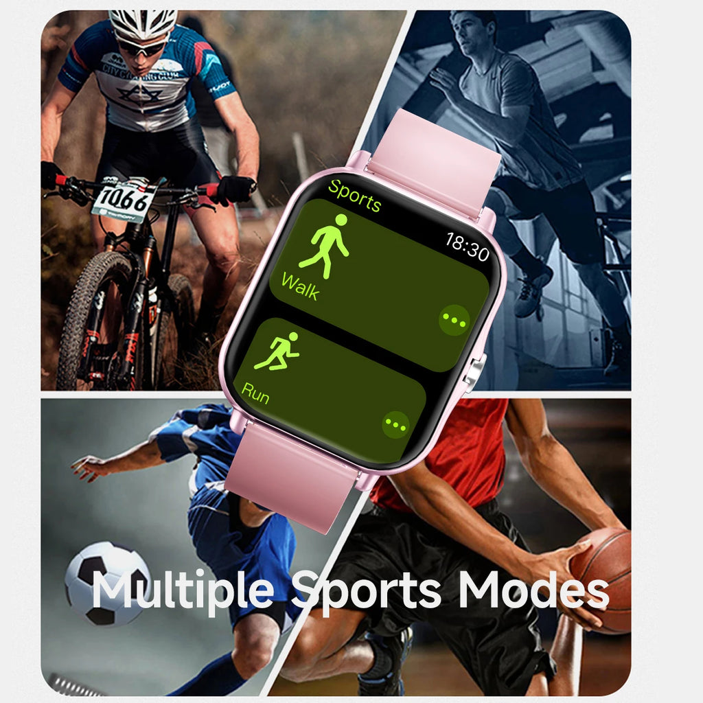 2025 NEW Smartwatch For Android/IOS 1.83 Screen Wireless Bluetooth Call Phone Camera Control Music Player Multi-Sports Modes Men