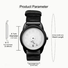 Load image into Gallery viewer, Creative design of fashionable watches for young people, quartz watches without hands, comfortable and beautiful canvas straps