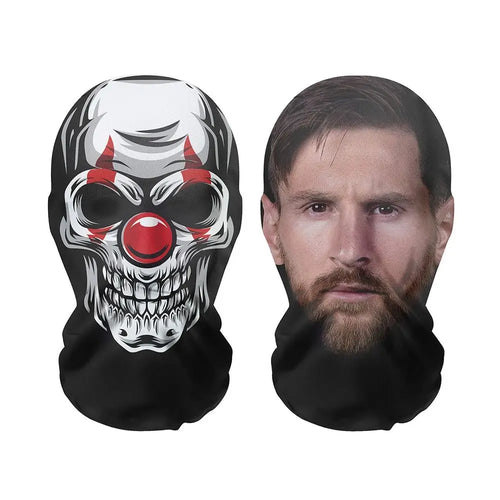 Practical Seamless Face Mask Funny Celebrity Face 3D Mask Sunscreen Ice Silk Head Mask Motorcycle Riding Full Face Wind Cap