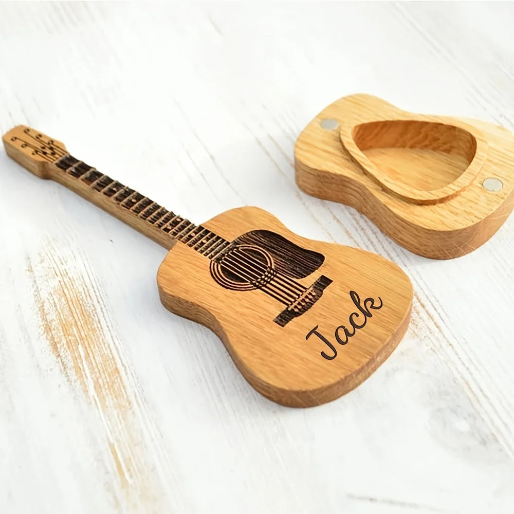 1 Guitar Lover Gift Set - Personalized Engraved Guitar Picks, Perfect for Anniversaries or Gifts for Father, Brothers or Friends
