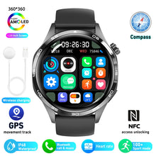 Load image into Gallery viewer, Smart Watch 5 Pro GPS NFC Smartwatch Men 360*360 AMOLED Screen Heart Rate Monitor Bluetooth Call IP67 Waterproof Men Smartwatch