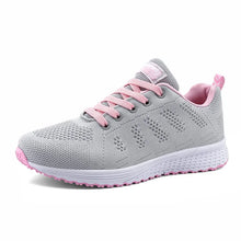 Load image into Gallery viewer, Women Casual Shoes Fashion Breathable Walking Mesh FlatShoesSneakers White Female Footwear