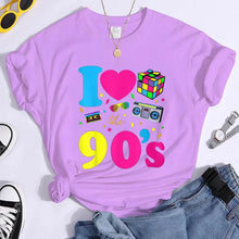 Load image into Gallery viewer, Women&#39;s Fashion 90&#39;s T-Shirt Summer Casual Classic 90&#39;s Shirt Loose Women&#39;s T-Shirt Tops