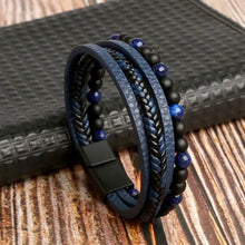 Load image into Gallery viewer, Classic Men&#39;s Leather Bracelet New Style Hand-woven Multi-layer Combination Accessory Fashion Man Jewelry Wholesale Dropshipping