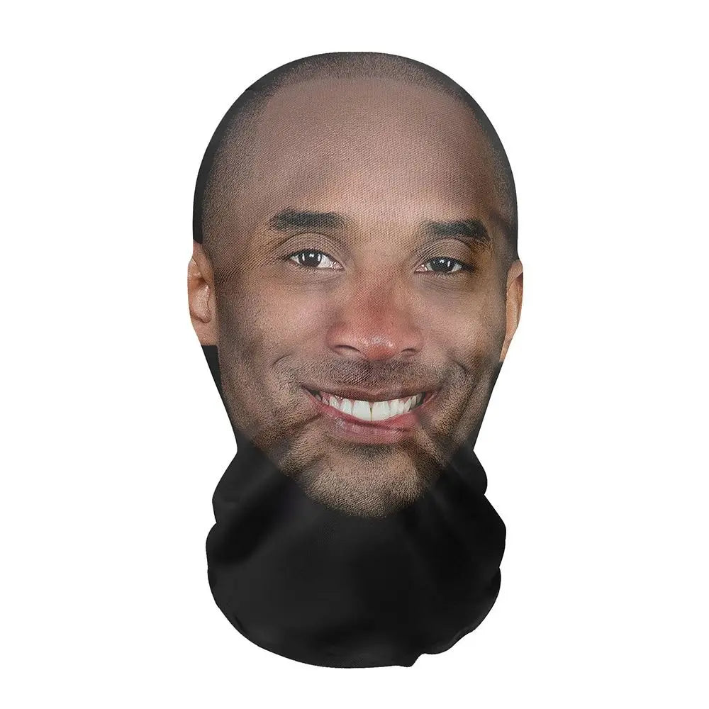 Practical Seamless Face Mask Funny Celebrity Face 3D Mask Sunscreen Ice Silk Head Mask Motorcycle Riding Full Face Wind Cap