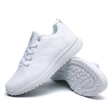 Load image into Gallery viewer, Women Casual Shoes Fashion Breathable Walking Mesh FlatShoesSneakers White Female Footwear